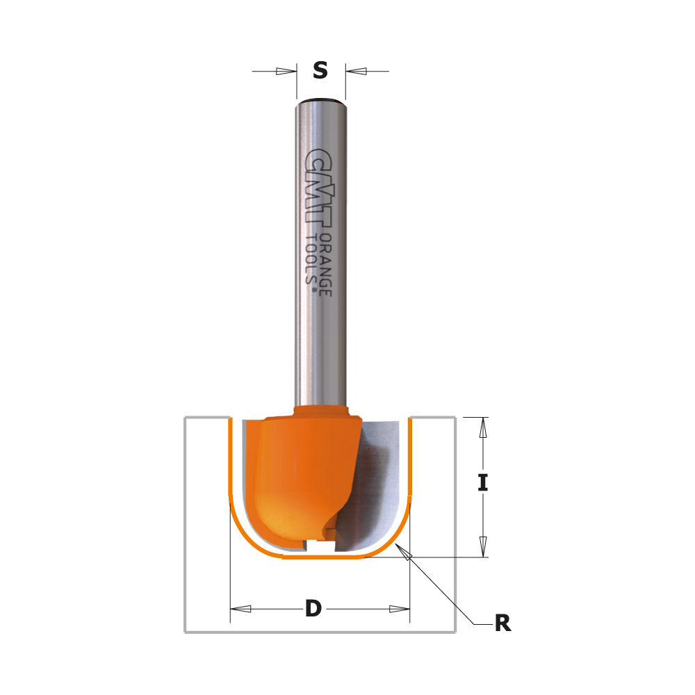 FRESA PARA ENVASES MADERA HM S=6.35 D=11.1X12.7 - CMT Orange Tools - Kruuse