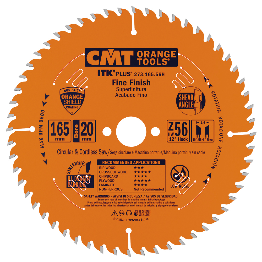 ITK Plus thin-kerf fine finishing saw blades