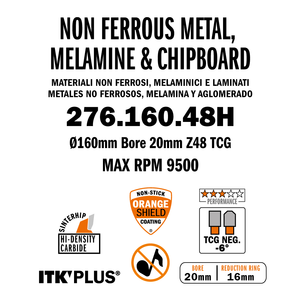 ITK Plus non-ferrous metal and Composite Decking  saw blades