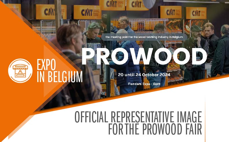 Immagine ufficiale CMT per la fiera Prowood, Gent, Belgio, 20-24 Ottobre 2024