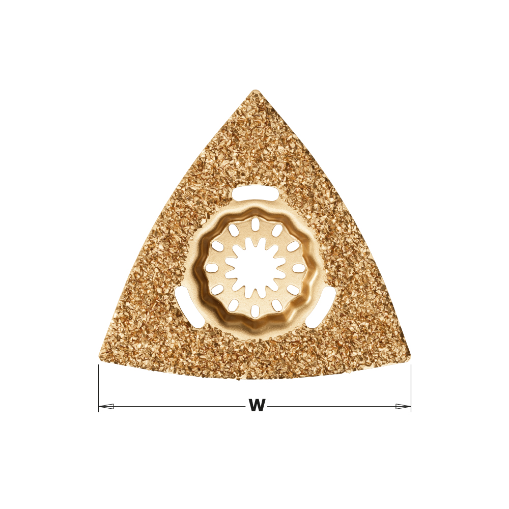 80mm (3-1/8&quot;) Carbide Grit Delta Rasp