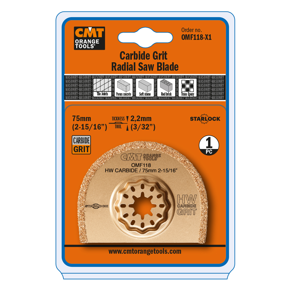 75mm Carbide Grit Radial Saw Blade Segmented