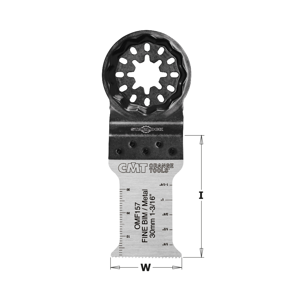 30mm (1-3/16&quot;) Plunge and Flush-Cut for Metal. Fine Cut