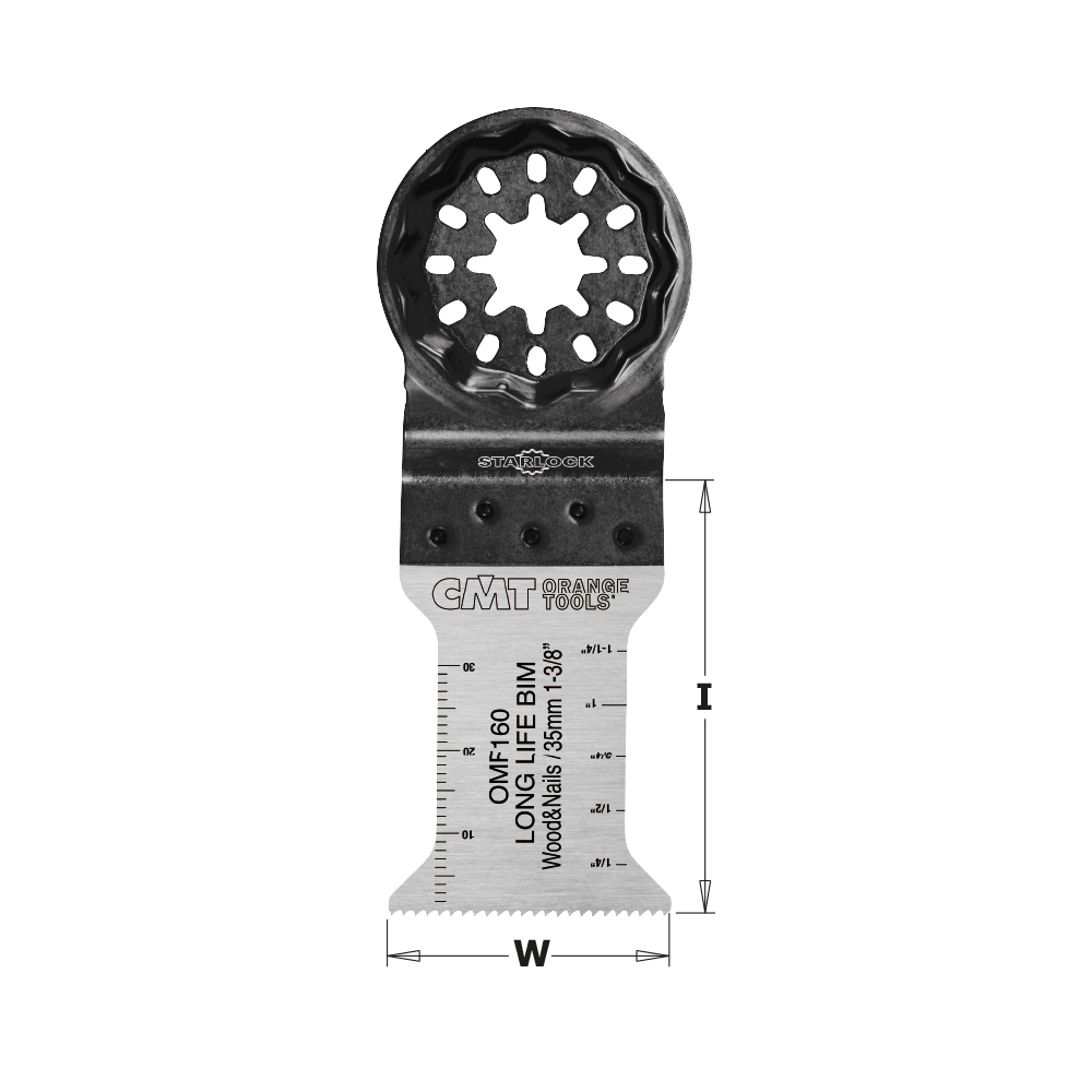 35mm (1-3/8&quot;) Plunge and Flush-Cut for Wood &amp; Nails