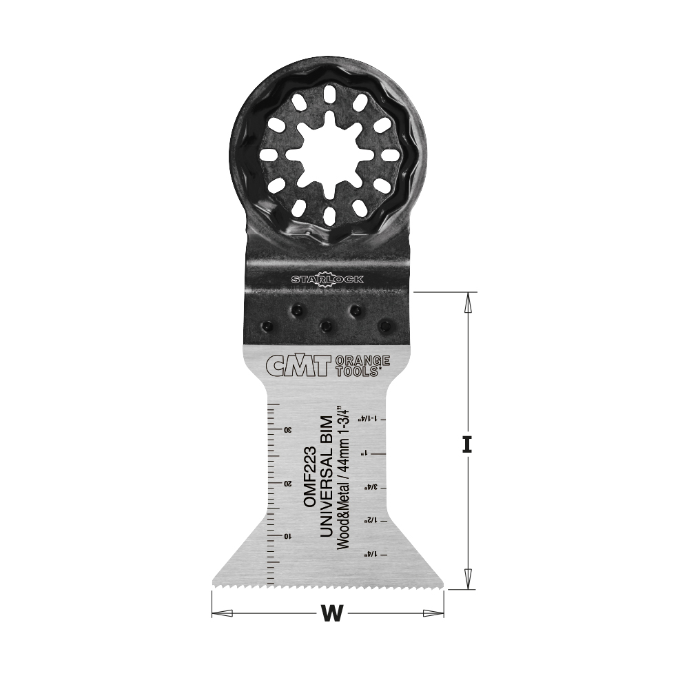 44mm (1-3/4&quot;) Blade for Wood &amp; Metal