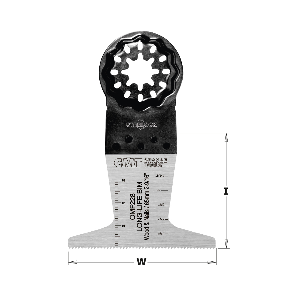 65mm (2-9/16&quot;) Plunge cut Blade for Wood and Nails