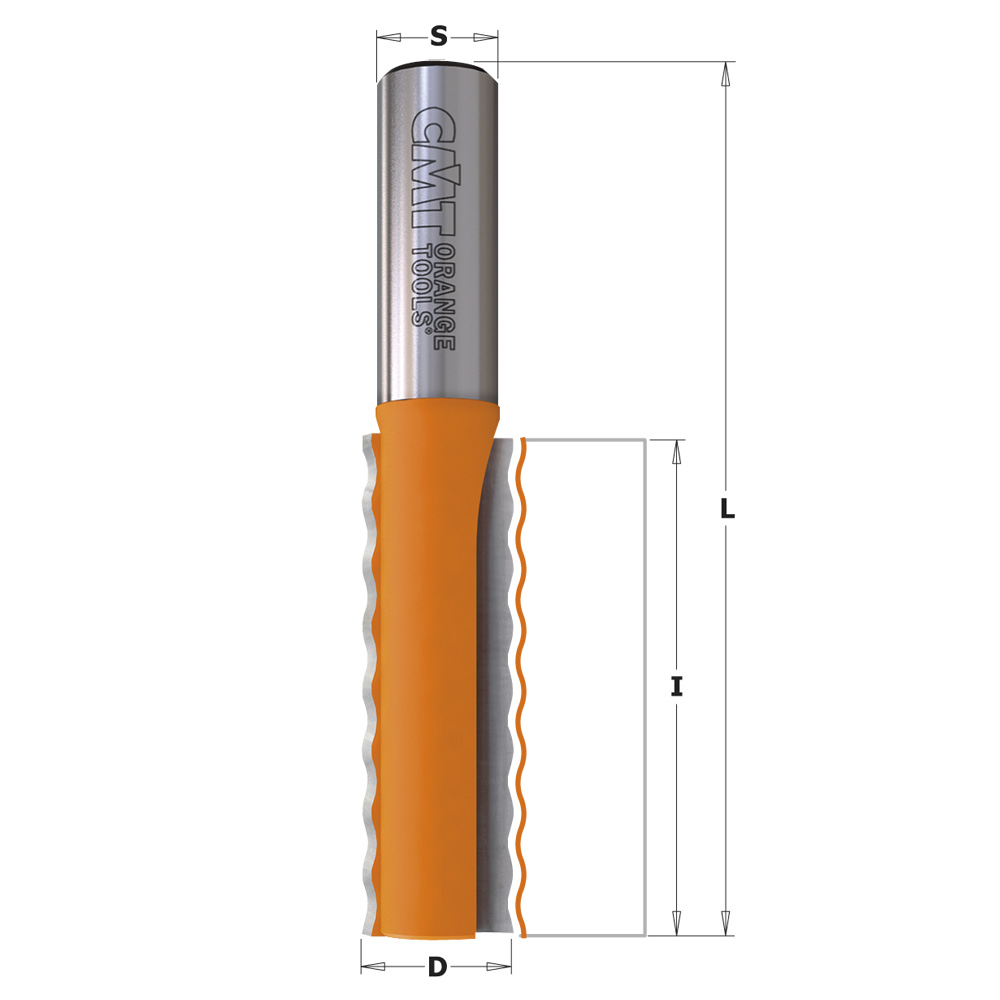 Solid surface wavy joint router bits