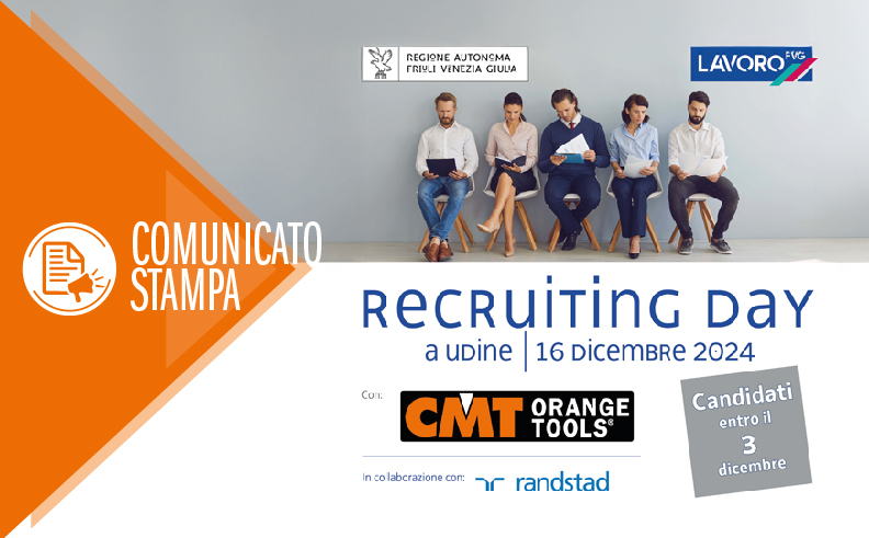 Comunicato stampa- Recruiting Day, Udine