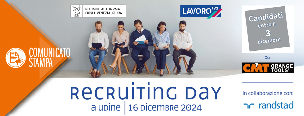 Comunicato stampa- Recruiting Day, Udine