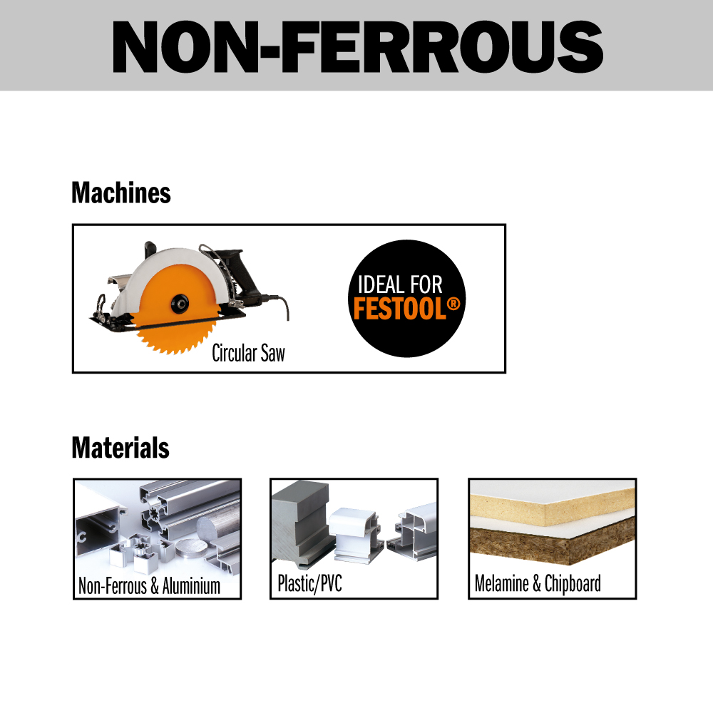 ITK Plus non-ferrous metal and Composite Decking  saw blades