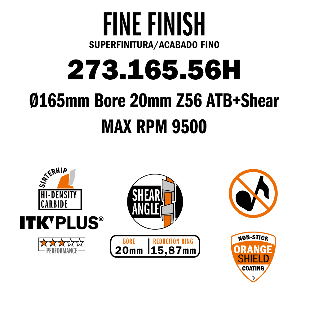 ITK Plus thin-kerf fine finishing saw blades