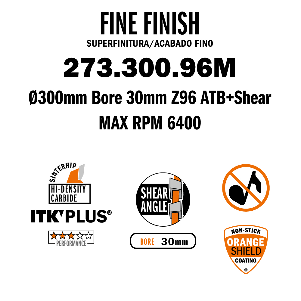 ITK Plus thin-kerf fine finishing saw blades