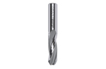 Solid carbide upcut spiral bits for 60° V-point locksets