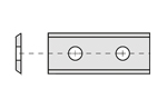 Standard indexable knives - 2 cutting edges - 35°