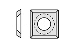 Standard indexable knives - 4 cutting edges