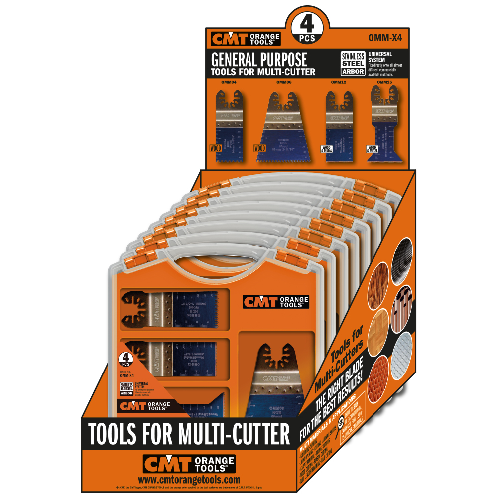 4 piece Multipurpose Set for Oscillating Multi-tools