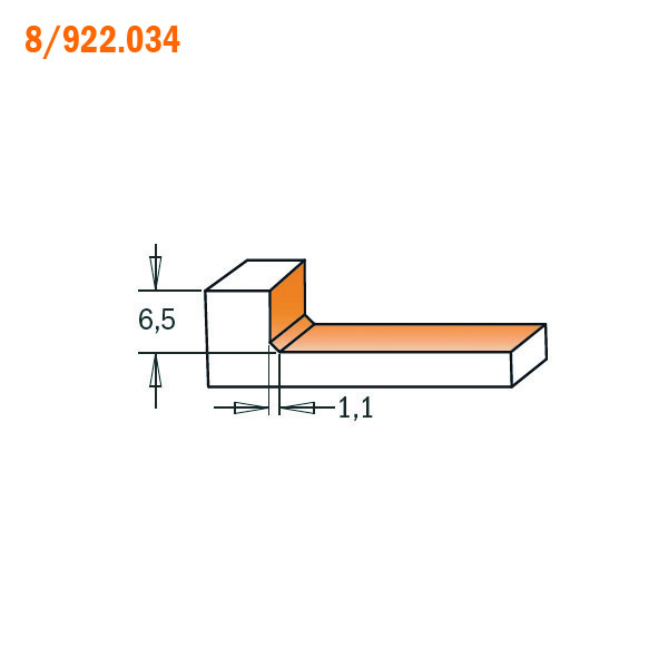Cmt Orange Tools 967 601 11b Fraises HM Rodam. Profilées avec 12 T S 38