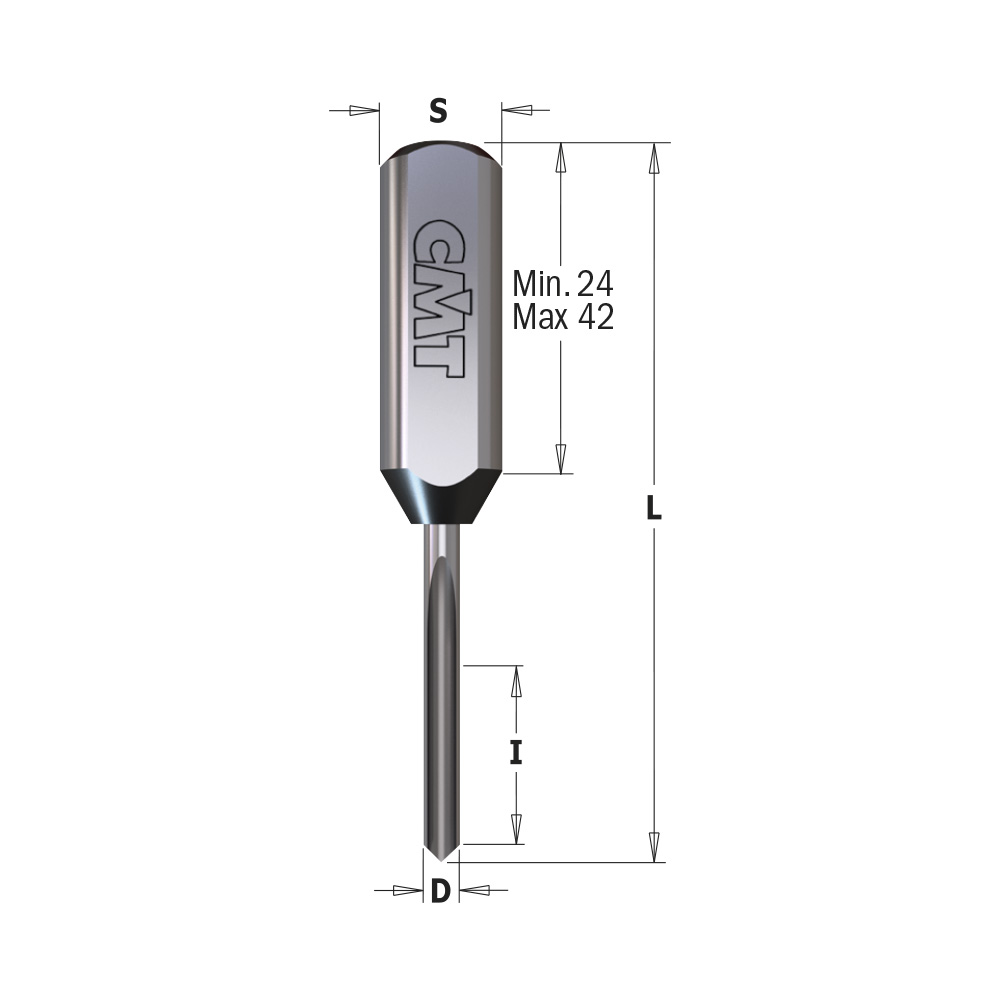 Mèches d&#39;haute qualité pour perceuses multi-broches en HWM - LONGUE DURÉE, S=10mm - L=57,5/70mm